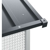 vidaXL Temno siva Vroče pocinkano jeklo 112 x 215 x 141 cm Vzdržljivo | Shoptok.si