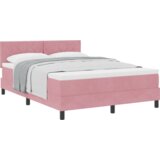 Box spring krevet s madracem ružičasta 140x200 cm baršun | shoptok.hr