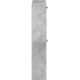  Ormar za cipele na zidu HAARLEM 71 x 17 x 86 cm Betonska siva | shoptok.hr