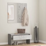  Set namještaja za hodnik siva boja betona konstruirano drvo | shoptok.hr