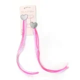 šnalica za kosu pramen pink-ljubičasti