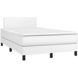 Maison Chic Box spring postelja - Vzmetna postelja z vzmetnico bel 120x190 cm umetno usnje SL3735, (21906766) | Shoptok.si