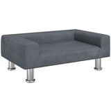  Dječja fotelja tamnosiva 70 x 45 x 26 5 cm baršunasta | shoptok.hr