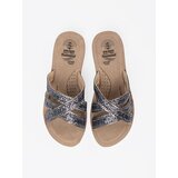 Shelvt Women's metallic flat sandals | ePonuda.com