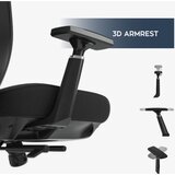  Uredska stolica s masažom Leadpro 6.0 crna | shoptok.hr