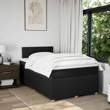 Krevet s oprugama i madracem crni 120 x 200cm od tkanine | shoptok.hr