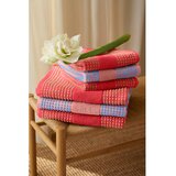 JUNA Crveni ručnik od organskog pamuka od frotira 50x100 cm Check – | shoptok.hr