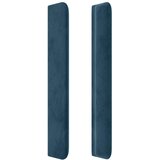  Uzglavlje s ušima tamnoplavo 93x16x118/128 cm baršunasto | Eponuda.com