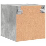  Noćni ormarići staklena vrata 2 kom boja betona 35x37x35 cm | shoptok.hr