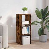 vidaXL Knjižna omara zložljiva dimljeni hrast 30x30x80 cm inž. les | Shoptok.si
