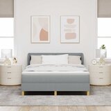  s opruga kutije Svjetlosiva 140 x 200 cm tkanina | shoptok.hr