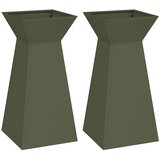  Stup saksija 2 pcs Maslinasta 35 x 35 x 73 cm | shoptok.hr