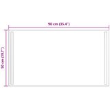  LED kupaonsko ogledalo s ogledalom *Transparent*an 90 x 50 cm | shoptok.hr
