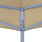 Krov za šator za zabave 4,5 x 3 m bež 270 g/m² | shoptok.hr