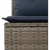  7-dijelni set vrtnih sofa poliratan i bagrem s jastucima sivi | shoptok.hr