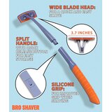 BRO SHAVER brivnik za hrbet s 6 rezili siv | Shoptok.si