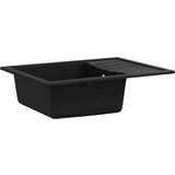  Kuhinjsko pomivalno korito z luknjo ovalno črn granit, (21670612) | Shoptok.si