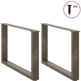  Noge za klub stolić U-oblik 2 kom Prirodni čelik 70 x (42-43) cm Čelik - Prirodna 70 x (42-43) cm 2 1 | shoptok.hr