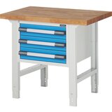 eurokraft pro Delovna miza, modularni sistem serije 7, 3 predali, ŠxG 1000 x 700 mm | Shoptok.si