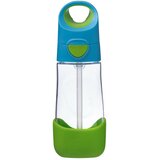  Plastenka za pitje s slamico 450 ml – modra/zelena | Shoptok.si