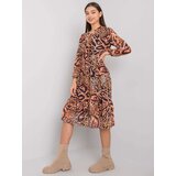 ex moda Dress-EM-SK-2910-4.97-light brown | Shoptok.si