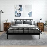 vidaXL Nočna omarica 2 kosa dimljeni hrast 40x42x60 cm inženirski les Cene