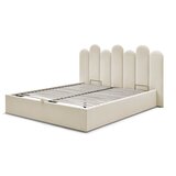 Bobochic Paris Bež tapecirani bračni krevet s prostorom za odlaganje s podnicom 160x200 cm Badja – | shoptok.hr