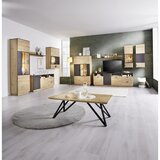 Mömax tv-element tonale, temno siva, barva hrasta | Shoptok.si