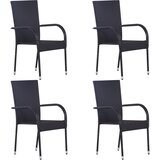  5-dijelni vrtni blagovaonski set crni | shoptok.hr