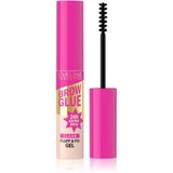 Eveline Cosmetics Brow Glue Fluff & Fix Gel dolgoobstojni gel za obrvi odtenek Transparent 6 ml u
