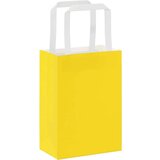  Papirnate vrećice 250 kom s ručkama žute 15x8x21 cm | shoptok.hr