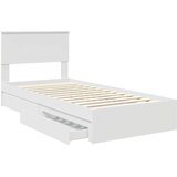 vidaXL krevetna konstrukcija bijelo 90 x 200 cm konstruirano drvo | shoptok.hr