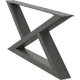  Noge za klub stolić 2 kom. antracit 70 x (30-31,3) cm čelik | Eponuda.ba