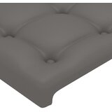  Uzglavlje s ušima sivo 83x23x78/88 cm od umjetne kože | shoptok.hr
