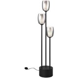 Trio Select Crna/u srebrnoj boji stojeća svjetiljka sa staklenim sjenilom (visina 140 cm) Barret – | shoptok.hr
