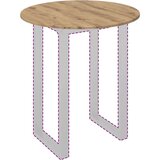 vidaXL Nepremična površina artisan hrast 70 x 70 x 1.5 cm | Shoptok.si