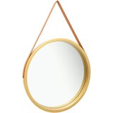 Zidno ogledalo s trakom 60 cm zlatno | Eponuda.com