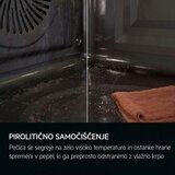 Aeg NBX7P63KSB PizzaExpert vgradna pečica s pirolizo | Shoptok.si