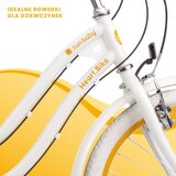 Dječji bicikl Heart 20" bijelo-zlatni 6 brzina | shoptok.hr