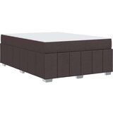  Okvir za krevet Tamno smeđa 140 x 200 cm tkanina | shoptok.hr