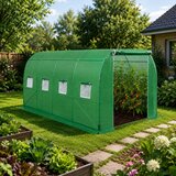  Vrtni staklenik – tunel od folije 4x2.5x2m 10m² UV-4 Premium - zeleni | shoptok.hr