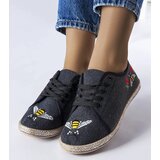 Gemre Black Glitter Espadrilles Malia | shoptok.hr