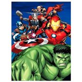 Marvel Odeja iz flisa Gamesland Avengers, brusnica, XL, (20855083) Cene