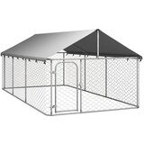 vidaXL Vanjski kavez za pse s krovom 400 x 200 x 150 cm Cijene