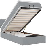  Otomanski krevet s madracem svijetlosivi 100x200 cm tkanine | shoptok.hr