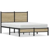  Metalni okvir kreveta bez madraca boja hrasta sonome 120x200 cm | shoptok.hr