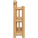  Polica na zidu s policom Zidne Prirodna 40 x 13 x 44 cm bambus | shoptok.hr