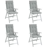 vidaXL Jastuci za stolice 4 kom svjetlosivi 120 x 50 x 4 cm od tkanine Cijene