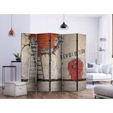 Artgeist PARAVAN 225/172/3 cm svetlo rdeča, bež | Shoptok.si