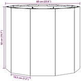  Sadilica Srebrno 60 x 60 x 50 cm Cinkani čelik | shoptok.hr
